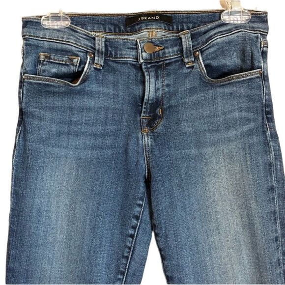 J Brand Blue Fringe Hem Jeans - Picture 2 of 14